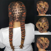 Load image into Gallery viewer, Crème Royal Locs &quot;Dreadlock Additives&quot; 10 Double Ended (20 inch) Handmade Dreadlocks for Extensions/Braiding/Hair Styling (Small)