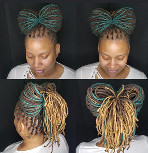 Crème Royal Locs "Dreadlock Additives" 10 Double Ended (20 inch) Handmade Dreadlocks for Extensions/Braiding/Hair Styling (Small)